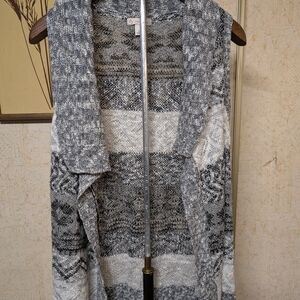 Gray Patterned Women's Sweater